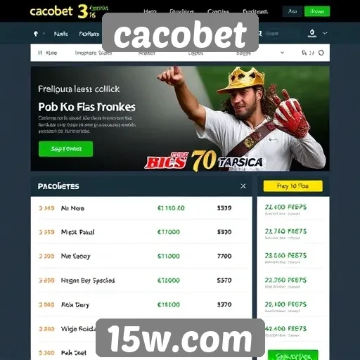 Novidades e promoções do site cacobet